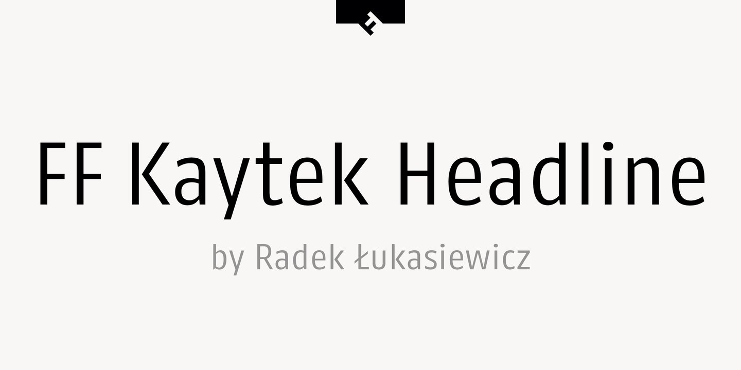 Czcionka FF Kaytek Headline